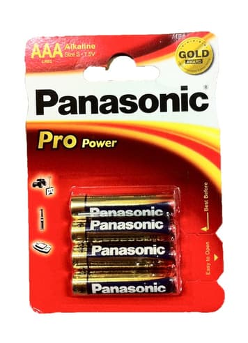 Tilbehør - Panasonic AAA-batterier 4pk - bilde 1