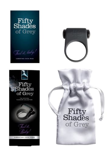 Sexleketøy for menn - Fifty Shades Feel It Baby penisring - bilde 4