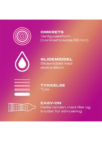 Kondomer - Kondomer Durex Pleasure Me 10 pk - bilde 3
