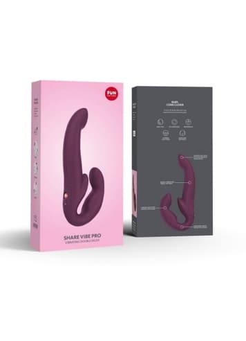 Frekke sexleketøy - Fun Share vibe pro strap-on vibrator - bilde 4