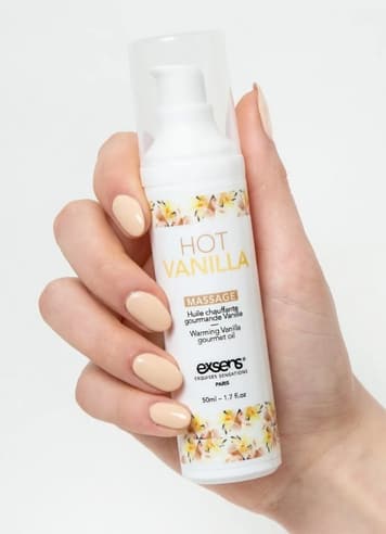 Tilbehør - Exsens Hot vanilla massasjeolje varmende - bilde 2