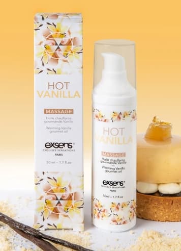 Tilbehør - Exsens Hot vanilla massasjeolje varmende - bilde 3