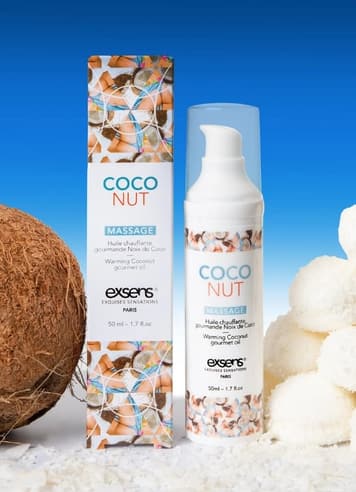 Massasjeolje - Exsens Coconut massasjeolje varmende - bilde 3