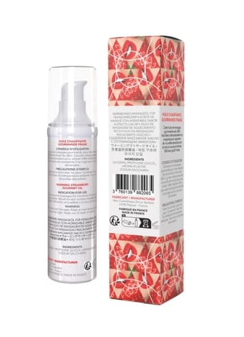 Massasjeolje - Exsens Strawberry massasjeolje varmende - bilde 4