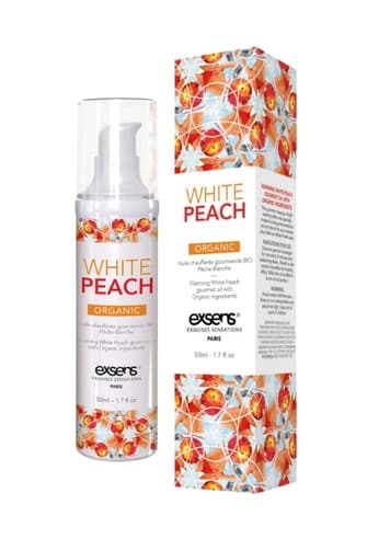 Massasjeolje - Exsens White peach massasjeolje varmende - bilde 1