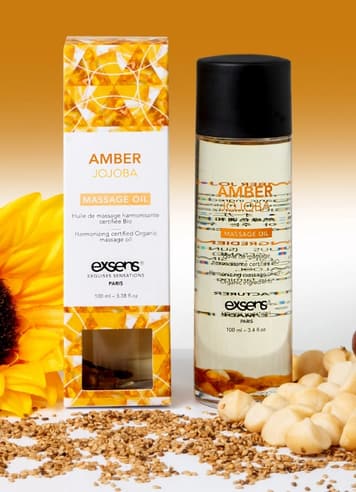 Massasjeolje - Exsens Amber jojoba massasjeolje - bilde 2