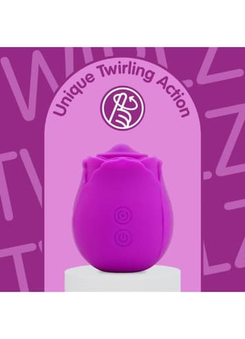 Sexleketøy for henne - Rose Buddies Twirlz lilla vibrator - bilde 6