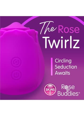 Sexleketøy for henne - Rose Buddies Twirlz lilla vibrator - bilde 8