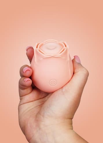 Sexleketøy for henne - Rose Buddies Purrz fersken vibrator - bilde 2