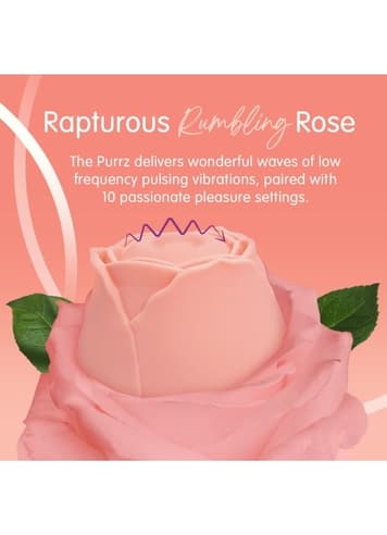 Sexleketøy for henne - Rose Buddies Purrz fersken vibrator - bilde 3
