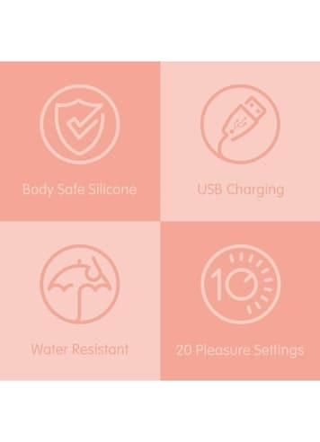 Sexleketøy for henne - Rose Buddies Purrz fersken vibrator - bilde 8
