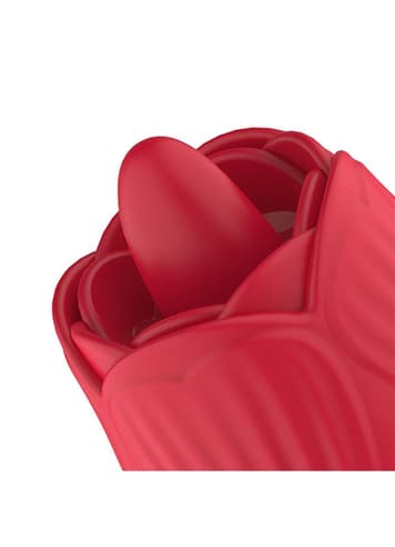 Sexleketøy for henne - Teazers slikkemaskin rose med dildo - bilde 8
