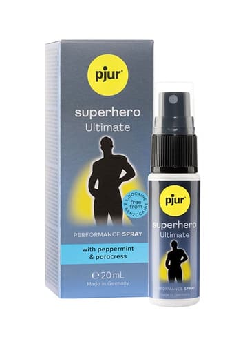 Tilbehør - Pjur Superhero ultimate delay spray 20ml - bilde 1
