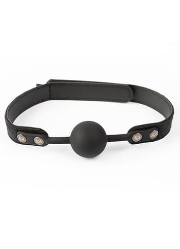 Frekke sexleketøy - SEI-MIO - Strictly Come Quietly Soft Strap Silicone Ball Gag - bilde 2