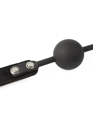 Frekke sexleketøy - SEI-MIO - Strictly Come Quietly Soft Strap Silicone Ball Gag - bilde 5