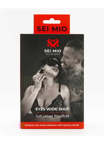 Frekke sexleketøy - SEI-MIO - Eyes Wide Shut Soft Velvet Blindfold - bilde 4