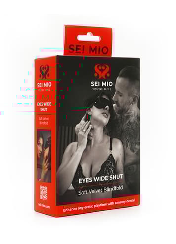 Frekke sexleketøy - SEI-MIO - Eyes Wide Shut Soft Velvet Blindfold - bilde 3