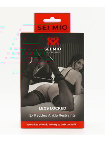 Frekke sexleketøy - SEI-MIO - Legs Locked Padded Ankle Restraints - bilde 4