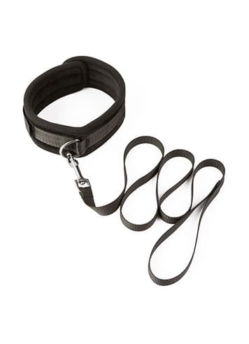 Frekke sexleketøy - SEI-MIO - Take the Lead Padded Neck Collar and Leash - bilde 1