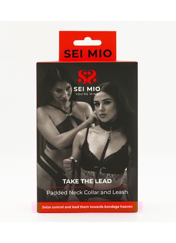 Frekke sexleketøy - SEI-MIO - Take the Lead Padded Neck Collar and Leash - bilde 3