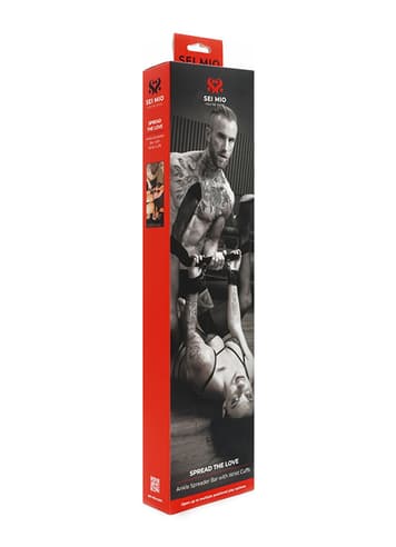 Frekke sexleketøy - SEI-MIO - Spread the Love Ankle Spreader Bar with Wrist Cuff - bilde 4