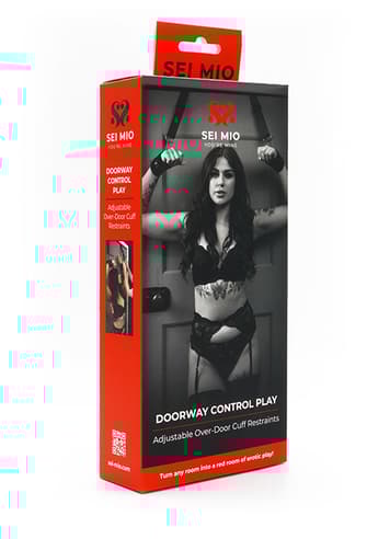 Frekke sexleketøy - SEI-MIO - Doorway Control Play Adjustable Over Door Cuff Res - bilde 2