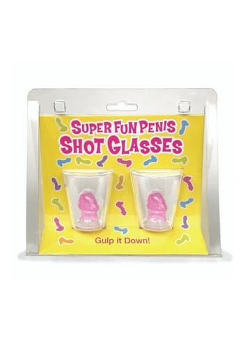 Morogaver - Morsomme shotteglass med penis 2pk - bilde 2