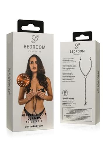 Bondage - Bedroom Fantasies Nipple & Clitoral Clamps - bilde 5