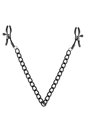 Bondage - Bedroom Fantasies Nipple Clamps with Chain - bilde 2