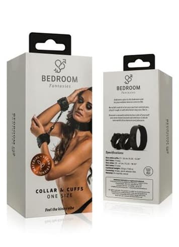 Bondage - Bedroom Fantasies Collar & Wrist Cuffs - bilde 4