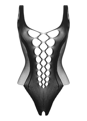 Sexy undertøy - Christine Crotchless Body Leana Black - bilde 4