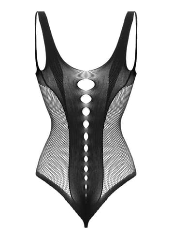 Sexy undertøy - Christine Crotchless Body Leana Black - bilde 5