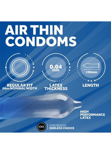 Kondomer - Kondomer EXS Air Thin 144 pk - bilde 3