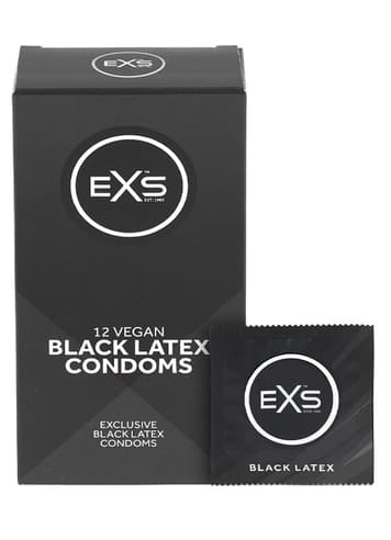 Kondomer - Kondomer EXS Black Latex 12 pk - bilde 1