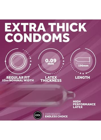 Kondomer - Kondomer EXS Extra Safe 12 Pk - bilde 2