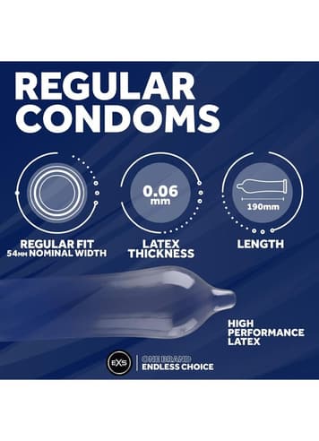 Kondomer - Kondomer EXS Regular Fit 12 pk - bilde 3