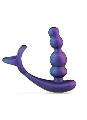 Analsex - Hueman Vibrating and Rotating Buttplug with Cockring - bilde 2