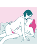 Frekke sexleketøy - Fun Share Lite strap-on blå - bilde 8