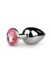 Analsex - EasyToys Metall analplugg sølv/rosa S - bilde 1