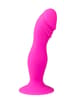 Dildo - EasyToys rosa dildo m/ribbede tekstur - bilde 1