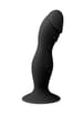 Dildo - EasyToys sort dildo m/ribbede tekstur - bilde 1