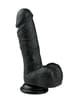 dildoer - EasyToys realistisk dildo 17,5 cm sort - bilde 1
