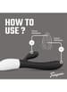 Sexleketøy for henne - Teazers Tarzan sort rabbitvibrator - bilde 3