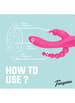 Sexleketøy for henne - Teazers Double rosa rabbitvibrator - bilde 2