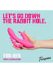Sexleketøy for henne - Teazers Double rosa rabbitvibrator - bilde 9