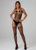 Sexy undertøy - Christine le duc sort catsuit netting - bilde 1