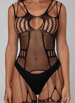 Sexy undertøy - Christine le duc sort catsuit netting - bilde 3