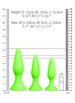 Analsex - Buttplug sett Ouch Glow in the dark 3stk - bilde 6