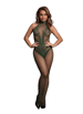 Sexy undertøy - Catsuit Le Desir Combo lace grønn OS - bilde 1