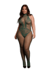 Sexy undertøy - Catsuit Le Desir Combo lace grønn QS - bilde 1